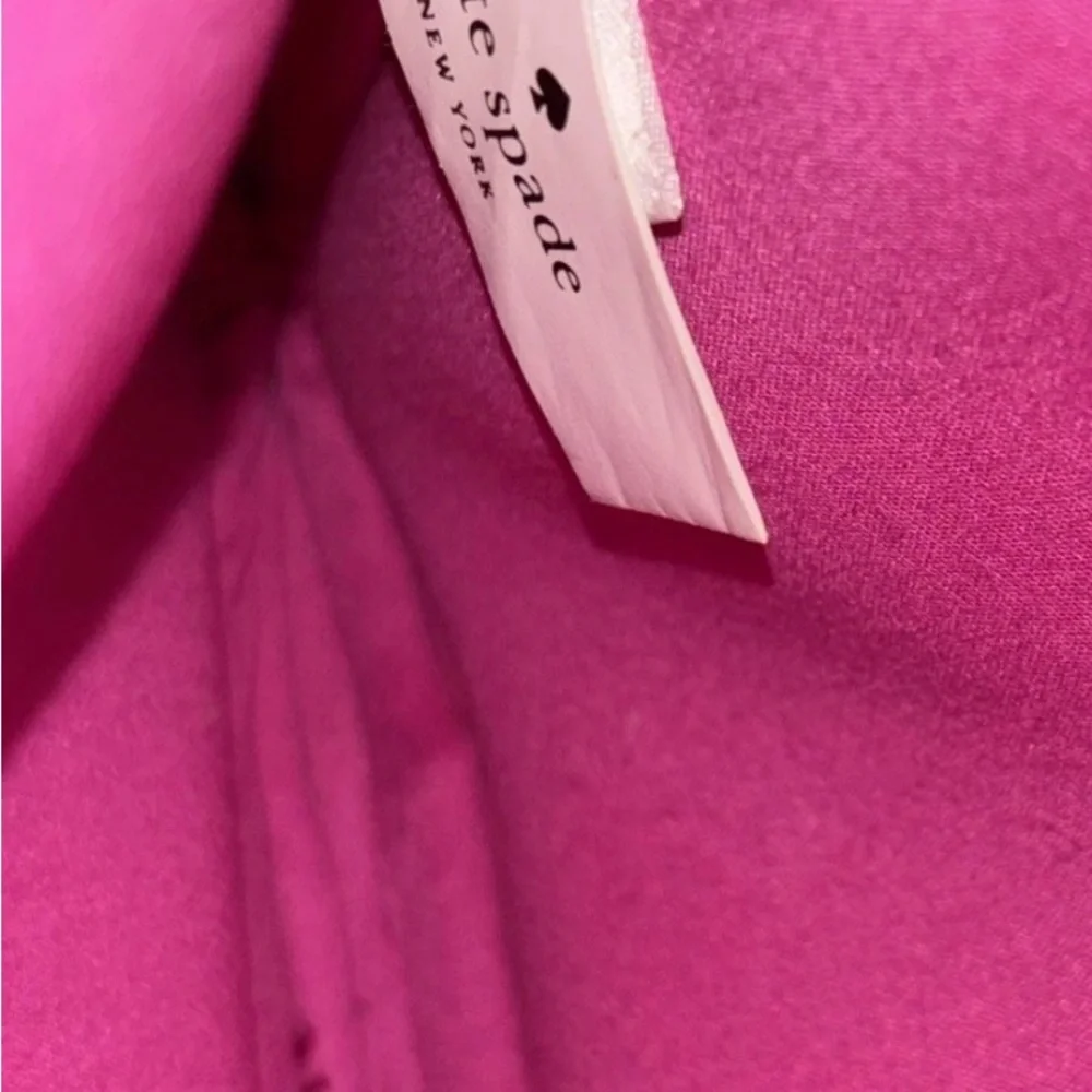 Kate Spade New York Black Zippered Padded Laptop Sleeve With Pink Interior